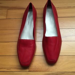 red loafers