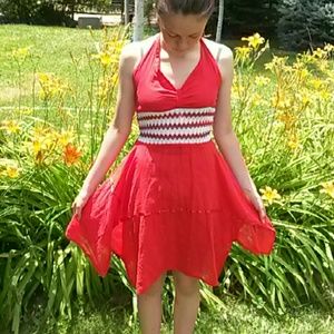 HANDMADE Red Dress