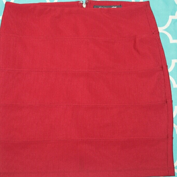 Cute red Forever 21 mini skirt