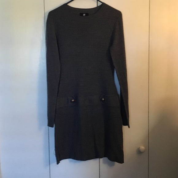 Dark Gray Sweater Dress