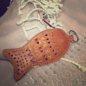 Sahara Leather Keychain