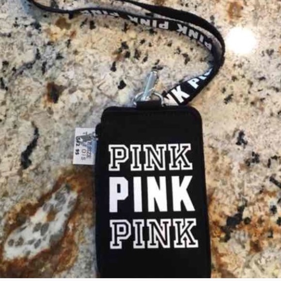 NWT VS Pink Lanyard&Key Holder