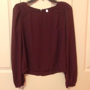 Sheer Plum Blouse