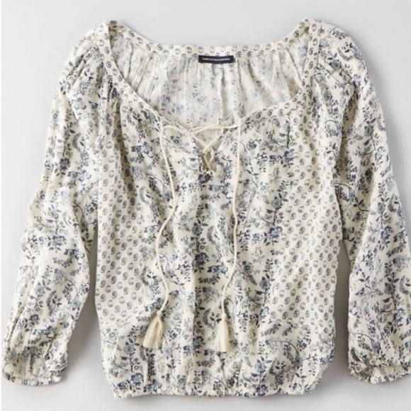 AEO Lace-up Bubble Top