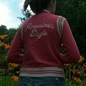 Pink American Eagle zip up