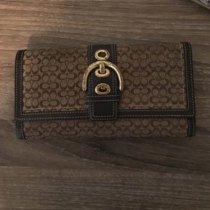 Coach wallet with check book and purse