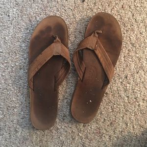 Rainbow flip flops shoes sandals