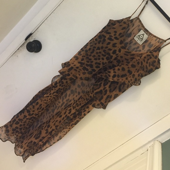 UNIF-- cheetah print high low top - Picture 2 of 4