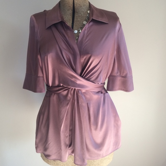 •Final Price• BcbgMaxAzria silk wrap top