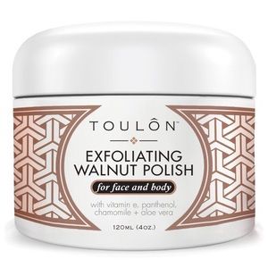 Exfoliating walnut body and face polish