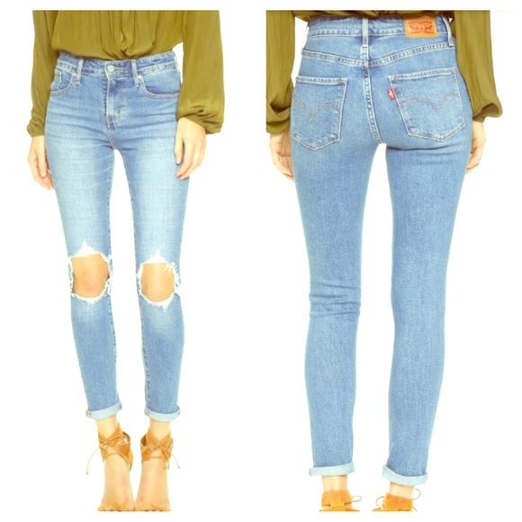 Levi's Denim - Levi's destroyed knee skinny jeans