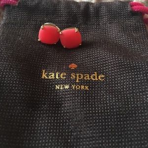 Kate Spade pink square stud earrings