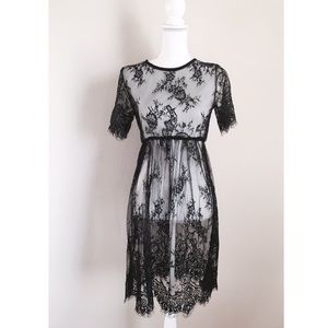 🆕 Black Lace Dress Cover/ Swimsuit Cover