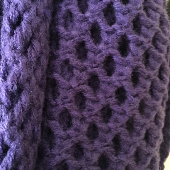 Purple infinity wool scarf - Picture 2 of 3