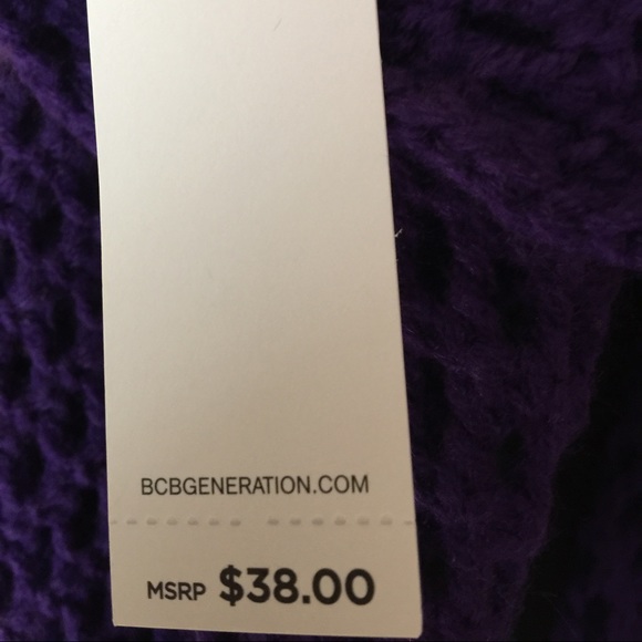 Purple infinity wool scarf - Picture 3 of 3