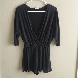 Dark purple romper