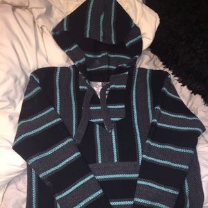 Patterned poncho/sweater