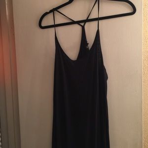 H&M basic navy maxi dress. Size small