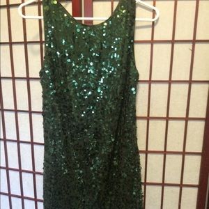 Jessica Simpson green sequin dress