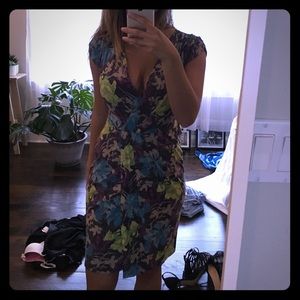 Floral wrap dress