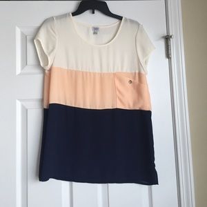 Color Block Blouse