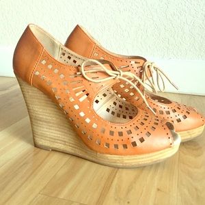 Summer Leather Wedge