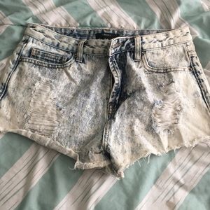 Forever 21 High Waisted Distressed Shorts