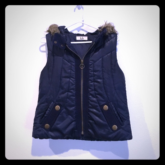 Lola Getts Active Jackets & Blazers - Dark blue puffy vest