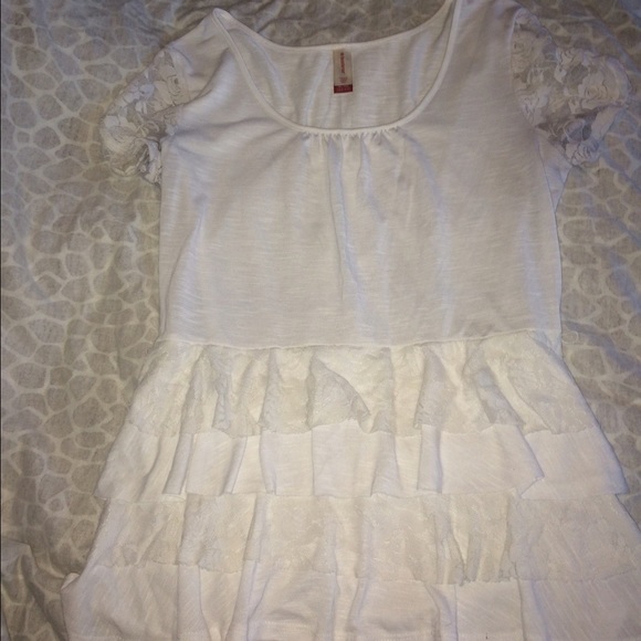 ‼️ON HOLD  White cotton and lace shirt