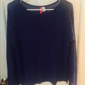 Blue slouchy top