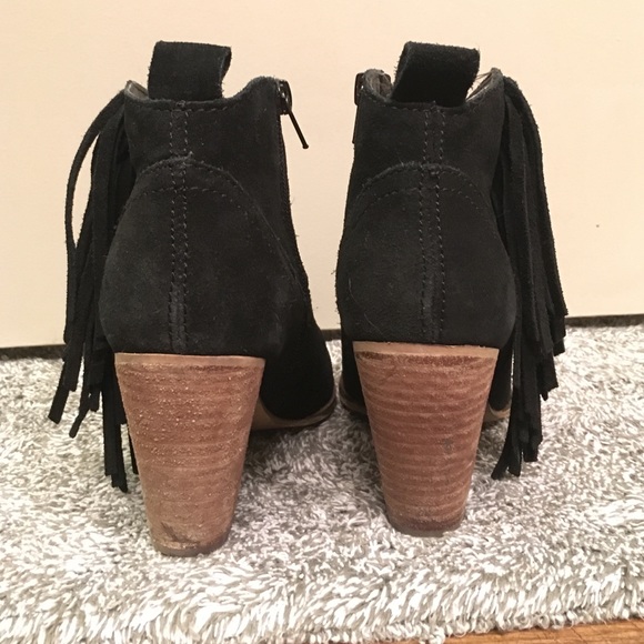 Steve Madden Ohio Suede Booties with Fringe - Picture 2 of 3