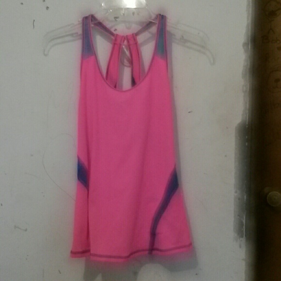 Pink and blue tank