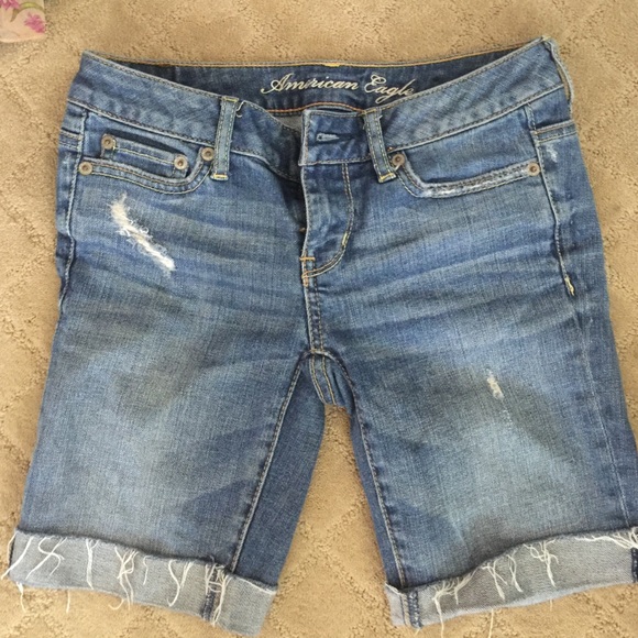 Jean stretch shorts - Picture 1 of 2