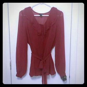 Sassy Red Blouse
