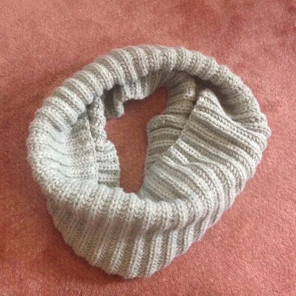 Gray infinity scarf