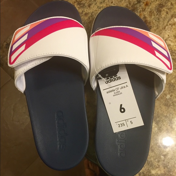 Adidas Adilette Slides - size 6