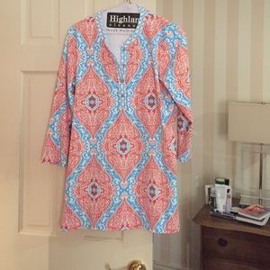 J. McLaughlin nylon/spandex tunic