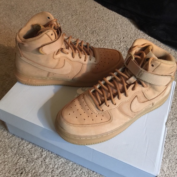 Wheat Air Force 1 high top