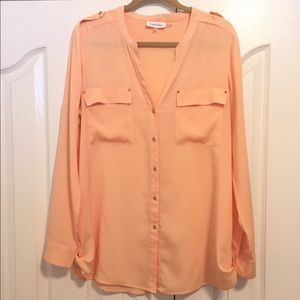Calvin Klein button up blouse