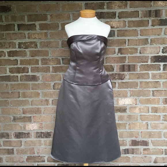 Bill Levkoff Charcoal Tea Length 2 Piece