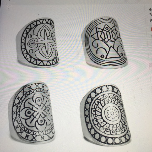 ❗️ LAST ONE ❗️Gypsy Boho knuckle Ring set 🌟 - Picture 2 of 4