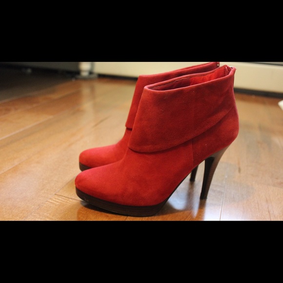 Red Platform Steve Madden booties FINAL PRICE