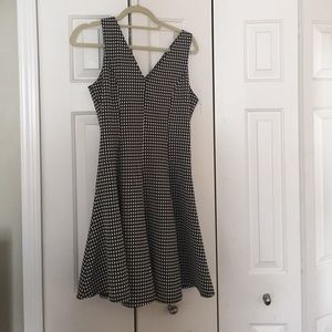 Black and white v-neck Ya Los Angeles dress