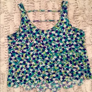 FLORAL CROP TOP