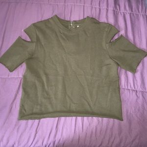 Olive crop top