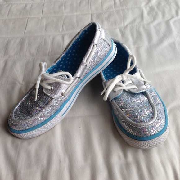 Sequin Sperry-Style Shoes