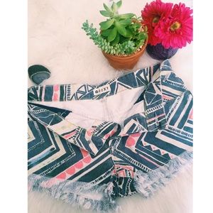 Roxy Patterned Cut Off ((Shorts))