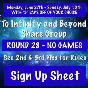 Sign Up Sheet - Round 28 "To Infinity and Beyond"