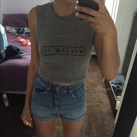 SOLD Brandy Melville "Killin It" Crop Top - Picture 4 of 4