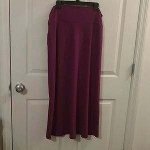 Purple long skirt